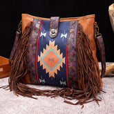 BOHEMIAN HAND WOVEN FLOWING BEARD SHOULDER BAG_CWAB2579