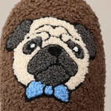 PUG COTTON SLIPPERS WINTER WARM INDOOR SHOES_CWSHF00225
