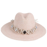 FASHIONABLE AND PERSONALIZED HOLLOW PANAMA HAT_CWAH1199