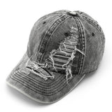 Vintage Washed Hole Baseball Cap For Men Women_Cwah0907