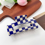 Checkerboard Hair Claw ? Candy Color Acetate Look_Cwmm10084