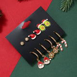CUTE CHRISTMAS ALLOY EARRINGS SET FOR WOMEN_CWMM2631