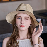 RETRO DOME BEACH HAT STRAW HAT_CWAH1337