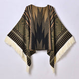 OUTDOOR WARM TASSEL JACQUARD SHAWL_CWASC0961