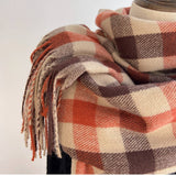 Vintage Wool-Blend Scarf Cozy Winter Neck Wrap_Cwasc1476