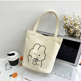 CUTE CARTOON RABBIT MINI TOTE BAG_CWAB1713