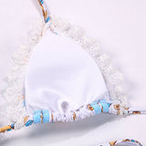 SEXY LACE UP BIKINI PRINTED WOMENS SWIMWEAR_CWMW0245