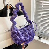 FLUFFY CLOUD HANDBAG WOMEN CROSSBODY SHOULDER BAG_CUAB00571