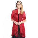 FASHIONABLE GOLD AND SILVER SILK SHAWL_CWASC1091