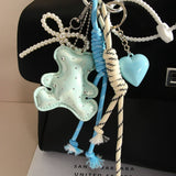 STYLISH BEAR KEYCHAIN WITH HEART BOW ACCENT_CWMM7761