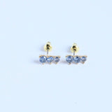 DECEMBER BIRTHSTONE STUD EARRINGS VINTAGE GIFT_CWAJE5111