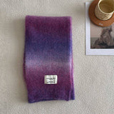 Unique Gradient Wool Blend Knit Scarf For Winter_Cwasc2318