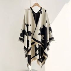 Korean Style Milk Pattern Shawl Women Thickcape_Cwocasl00091