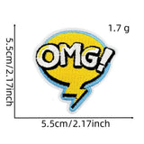 FUNNY TEXT PATCH EMBROIDERED CLOTH PATCH_CWMM4051