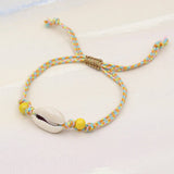 BEACH VACATION SWEET SHELL BRAIDED BRACELET_CWMM3562