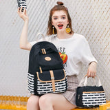 STRIPED BACKPACKS FOR SCHOOL GIRLS TRAVEL BAG_CWAB5497