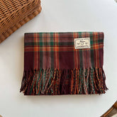 PLAID COLORBLOCK SCARF CLASSIC WINTER WRAP_CWASC2347