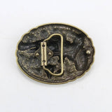 Western Style Bull Head Belt Buckle_Cwabe0427