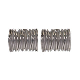 MINIMALIST 18K STEEL SQUARE WAVE STUD EARRINGS_CWMM8925