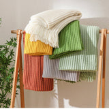 KNITTED SOFT WARM SOFA BLANKET BED END BLANKET_CWMM0200