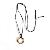 MINIMALIST 18K STEEL SOLID HOOP EARRINGS WITH CORD_CWMM8891