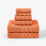 SIX PIECE SOFT ABSORBENT FACE AND BATH TOWEL SET_CWMM2283