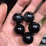 OBSIDIAN CRYSTAL BALL WITH STAND SET_CWMM8118