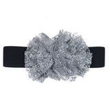 OVERSIZED TULLE FLOWER ELASTIC BELT FOR WOMEN_CWMM6423