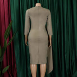 TEMPERAMENT COMMUTING PLEATED TIE DRESS_CWDMD3667