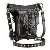 RETRO SKULL GOTHIC STEAMPUNK LEG BAG WALLET_CWAB0646