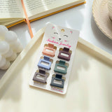 SET OF 6 SMALL CLAW HAIR CLIPS SIMPLE CHIC_CWAHA0386