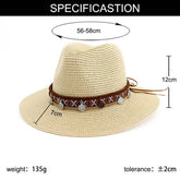 OUTDOOR BEACH SUNSCREEN PANAMA HAT_CWAH1250