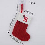 CLASSIC RED LETTER WOOL KNITTED CHRISTMAS SOCKS_CWMS1434