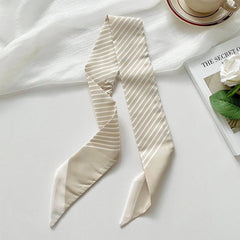Versatile Black Striped Scarf Headband Scarf_Cwasc0707