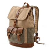 MENS VINTAGE CANVAS TRAVEL HIKING BACKPACK_CWAB5553