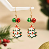 FASHION CHRISTMAS ALLOY PENDANT WOMENS EARRINGS_CWMM2623