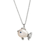 CLOWNFISH PEARL NECKLACE OCEAN KISS PENDANT_CWMM6971