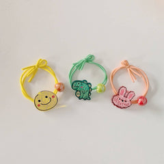 CUTE CARTOON SMILING DINOSAUR KNOTTED HAIR TIE_CWAHA1862
