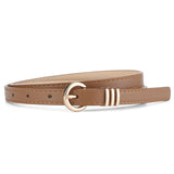 Vintage Leather Skinny Womens Belt