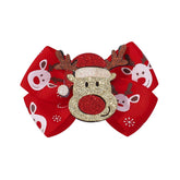 GLITTER REINDEER BOW HAIR CLIP FOR GIRLS_CWAHA6696