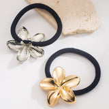 NEW MINIMALIST FLOWER HAIR TIE FOR PONYTAILS_CWAHA6202