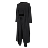 Three-Piece Set Of Vest,Long Pants And Cardigan