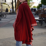 MULTI USE WOOL WRAP SHAWL SCARF BLANKET_CWASC2708