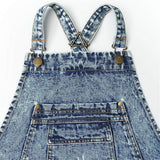 Cwmm1825_Denim Wash Multi-Functional Apron For Home Work