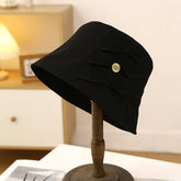 PLEATED SUN PROTECTION BUCKET HAT_CWAB2844