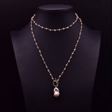 Womens Fashionable Pearl Pendant Necklace