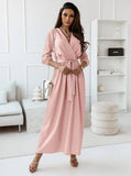 Temperament Waist Slim Skirt Long Sleeve Dress
