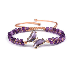 Cwaje4228_Natural Stone Light Luxury Butterfly Bracelet