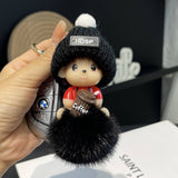 CUTE CARTOON MONCHHICHI CAR KEYCHAIN PENDANT_CWMM2502