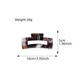 ACRYLIC INK HAIR CLAW LARGE HOLLOW SHARK CLIP_CWAHA0393